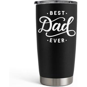 SANDJEST Dad Tumbler Gifts for Dad from Daughters Sons - 20oz Stainless Steel Insulated Coffee Travel Mug Christmas, Birthday, Father's Day Gift