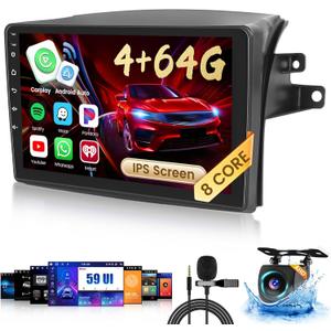 4+64GB Radio for Toyota Sienna 2004 2005 2006 2007 2008 2009 2010 Android 15 CarPlay Stereo 8 Core 9" Touchscreen GPS DSP 59UI Backup Camera