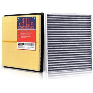 OIFILLIO Engine Cabin Air Filter Kit for Crosstrek (2018-2024), Outback (2020-2025), Ascent, Impreza (2017-2025), Legacy (2020-2025), Replaces OEM 16546AA150, 72880FL00A