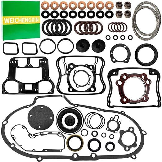 Clutch Primary Cover Gasket Kit Compatible with Sportster 1200 Custom Anniversary XL1200C XLH1200 XL1200S XL1200C XLH1200C 1989-2003