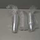 Eupako 8 oz Plastic Cups with Lids, Clear Disposable Cups with Flat Lids, Cold Drink Containers Pack of 50