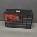 CRAFTSMAN Storage Organizer, 30 Small Drawer Modular Storage System, Easily Stackable (CMST40730), Plastic, Black, White