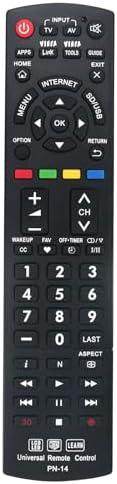 New Universal Controller Replaced Remote Works for 99% Panasonic LED LCD Learn 3D TV Also SUBs N2QAYB000926 N2QAYB000485 N2QAYB000837