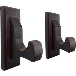 Sword Wall Mount Display Hooks - Wood Sword Holder Rack, Hanger for Martial Arts Weapons, Axe, Knife, Dagger, Lightsaber and Wizard Wand at Home or Office