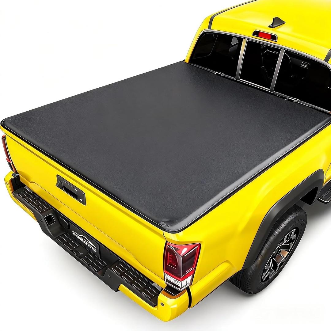 Soft Roll Up Truck Bed Tonneau Cover for 2015-2024 2025 2026 Ford F150 5.5FT (67.1") Bed,No Drilling,All Weather Protection,Anti-Theft Security (Soft Roll Up, 5.5FT Bed)