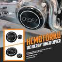 5 Hole Derby Cover Timing Points Cover Fit for Harley Twin Cam Dyna Softail Touring Road King Electra Glide Street Glide Road Glide Tri Glide 1999-2017 103 Black