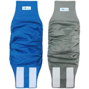 Paw Inspired 2-Count Reusable Male Dog Wraps, Washable Diapers for Male Dogs, Belly Bands for Incontinence, Surgery, Male Marking (XL Size, Assorted Colors with White Lining, Pack of 2)