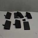 Christmas Stocking Holders for Mantle Set of 6, Heavy Duty Metal Stocking Hooks, Non-Slip Base Stocking Hangers for Xmas Holiday Decorations, Fireplace Christmas Decor Hooks for Home (Black)