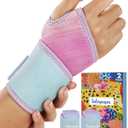 2 Pack Wrist Brace for Women, Adjustable Fits Both Right & Left Hands for Night Support Tendonitis Carpal Tunnel Arthritis Lifting Arthritis Tennis Sprained Typing Sports, Purple Gradient,