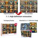 GIVEITALL Jigsaw Puzzles for Adults 1000 Pieces Challenging Puzzles for Adults Cat Puzzle for Kids Gift for Christmas, Birthdays, Anniversaries, Thanksgiving, Holidays Decorations