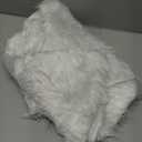 TNIKSKY 30inch Christmas Tree Plush Skirt Faux Fur Christmas Tree Skirt White Plush Skirt for Holiday Tree Ornaments Decoration Merry Christmas 73-75cm