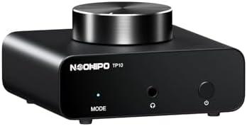 NEOHIPO TP10 Phono Preamp for Turntable,Mini Amp Stereo Audio Hi-Fi Turntable Preamplifier with RCA Input, RCA/3.5MM Output & Low Noise Operation Powered by DC 12V Power Supply
