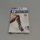 Truform Sheer Compression Stockings, 15-20 mmHg, Women's Knee High Length, Open Toe, 20 Denier, Nude, 2X-Large
