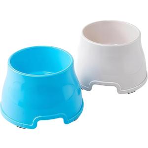 2pcs Long Eared Dog Bowl (Blue & White) - Spaniel Bowls for Dogs Long Ears,No-Spill Food & Water Bowls for Cocker Spaniels, Beagles, Non-Slip, Easy to Clean