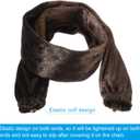 PATIKIL 2ft Lamp Chain Cover, Chain Protective Sleeve Washable with Zipper for Chandelier Lighting Wires Swing Light Fixture, Brown