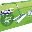 Swiffer Sweeper 2-in-1 Mops for Floor Cleaning, Dry and Wet Multi Surface Floor Cleaner, Sweeping and Mopping Starter Kit, Includes 1 Mop + 19 Refills, 20 Piece Set