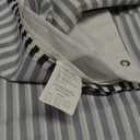 Tititex Solid White Cloth Fabric Shower Curtain Liner with 2 Magnets - Texture Pressure Bubble Soft Hotel Quality Waterproof Shower Liner, Light-Weight & Machine Washable 72x84 inch