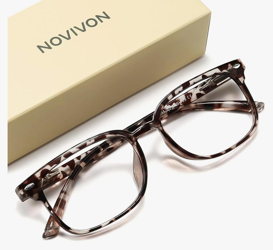 NOVIVON Reading Glasses for Women, Blue Light Blocking Readers, Computer eye glasses, Cheaters, +2.75