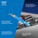 PFERD Chain Saw File, Round, 8 inch x 7/32 inch, Spiral Cut, Classic Line, 17039  for Manually Sharpening Chain Saws (Gray)