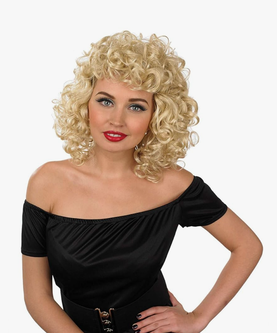 fun shack Blonde Bob Curly Wig, Platinum Short Curly Hair Wig for Women, Perfect for Parties and Events, One Size