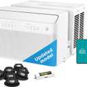 Midea 8,000 BTU U Shaped Smart Inverter Window Air Conditioner - Cools 350 Sq Ft, Ultra Quiet with Open Window Flexibility - Alexa/Google Assistant Compatible - 37% Energy Savings, Remote (Updated)