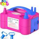 Chamvis Balloon Pump Electric, 110V 600W Balloon Pump Inflate, Air Pump for Balloons: Balloon Blower Machine for Fast and Easy Filling Balloons (Red)