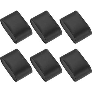 Uxcell 6Pcs Bracelet Watch Pillow PU Leather Jewelry Display Pillows for Watch Box Bangle Cushions Display Storage (2.83" x 1.73" x 1.26", Black)