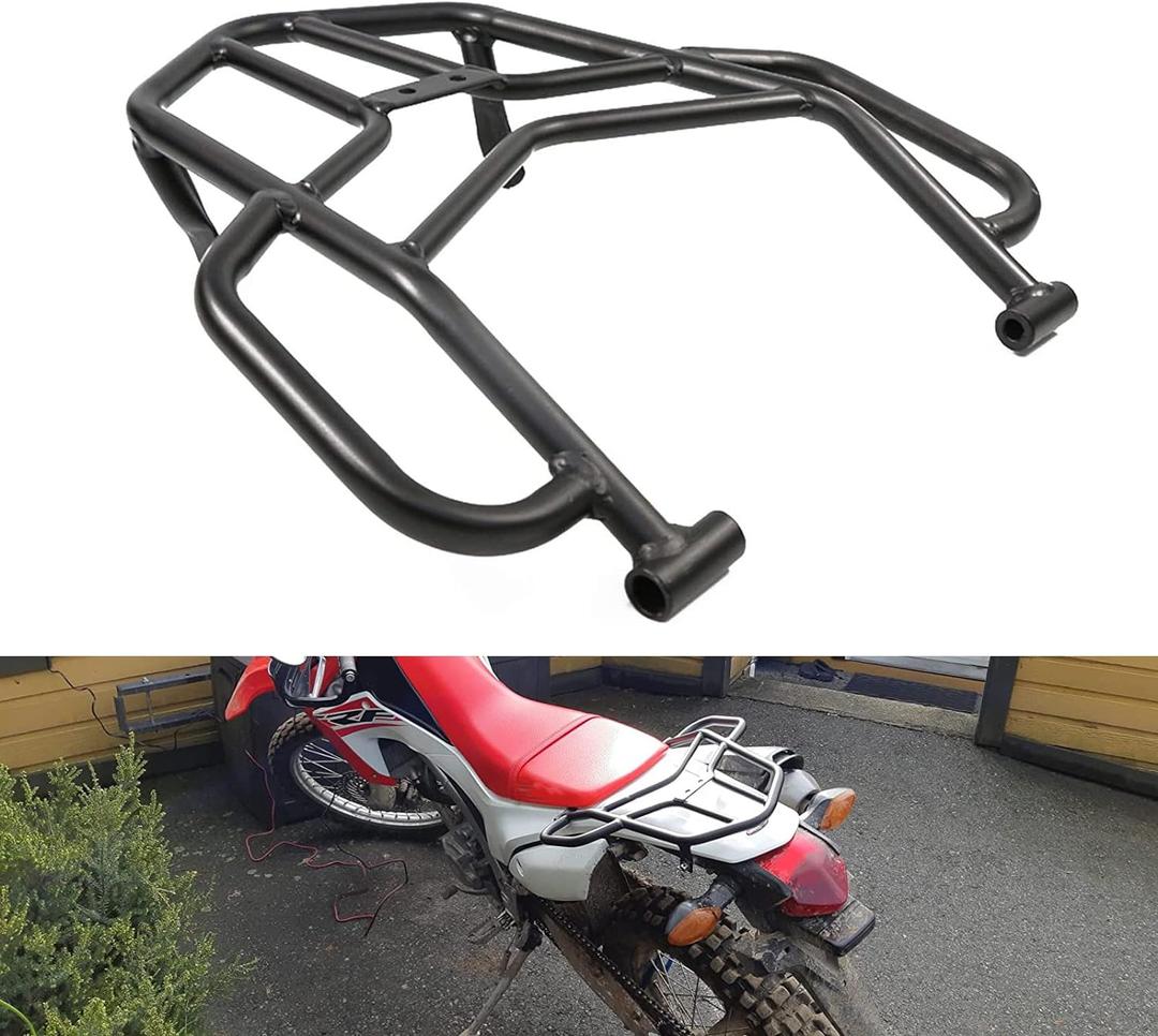 COPART Motorcycle Rear Luggage Rack with Hand Grip Rail Bar for Honda CRF250L CRF250M CRF250 Rally 2012-2019 (Black) COPART Motorcycle Rear Luggage Rack with Hand Grip Rail Bar for Honda CRF250L CRF250M CRF250 Rally 2012-2019 (Black)