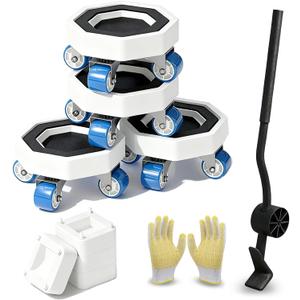 Furniture Sliders with Wheels,360 Rotating Furniture Mover Set for Heavy Duty Appliance,Furniture Dollies Rollers Set Tools to Move Couch, Fridge, Washing Machine, Kichen Appliance