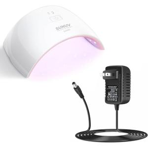 SUN2C LED Nail Lamp AC DC Power 48W Nail Dryer Charger Compatible for SUNUV Nail Dryer LED Nail Lamp, SUN4,SUN3 (Charger Only)