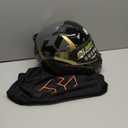 HAX Amatista Modular Flip-Up Dual Visor Motorcycle Helmet - DOT/ECE Approved, Lightweight, Comfortable, and Stylish Helmet for Men and Women (Wind Gold XXL)