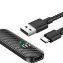 ATUMTEK Bluetooth Remote Shutter, Carbon Fiber Design, Rechargeable Camera Remote Control for iOS & Android Smartphones, Compact and Portable, with Type-C Charging, 10m Remote Range, Bluetooth 5.0