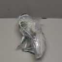 NBUUNBU Clear Heels for Women Silver Black Heels Little Platform Sexy High Heels Sandals Stiletto Kitten Open Toe Dress Shoes Comfortable Double Transparent Strap Heeled Sandals Mule, 42