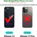 SUANPOT for iPhone 13Non 13Pro 6.1 inch 5G with RFID Blocking Wallet case Credit Card Holder,Flip Book PU Leather Phone case Shockproof Cover Cellphone Women Men for Apple 13 case Wallet Purple