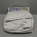 ZPECC Toddler Goose Down Comforter, 41x48 Hypoallergenic Baby Duvet Insert, Soft Lightweight All Season Quilt Blanket for Crib Daycare Stroller White