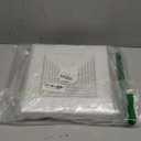 Mkhaslri 4 Pcs Exhaust Bathroom Ceiling Fan 9 x 9 Inch Grille with Springs Plastic Replacement Vent Cover Wall Mount Bathroom Fan Cover Replacement Parts for Square Ceiling Ventilation