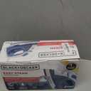 BLACK+DECKER Easy Steam Compact Iron for Clothes, Automatic Shutoff, Nonstick Plate, Light Weight, 1200 Watts (Standard)