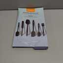 NileHome Silicone Spatula Set, 6 Pieces Food Grade Kitchen Utensils with Silicone Brush Heat Resistant BPA-free Rubber Spatula for Scraping, Baking, Cooking, Mixing