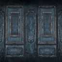Kate Blue Vintage Wall Backdrops Retro Interior Classic Photography Backdrops Elegant Portrait Photo Studio Props, 10x10ft