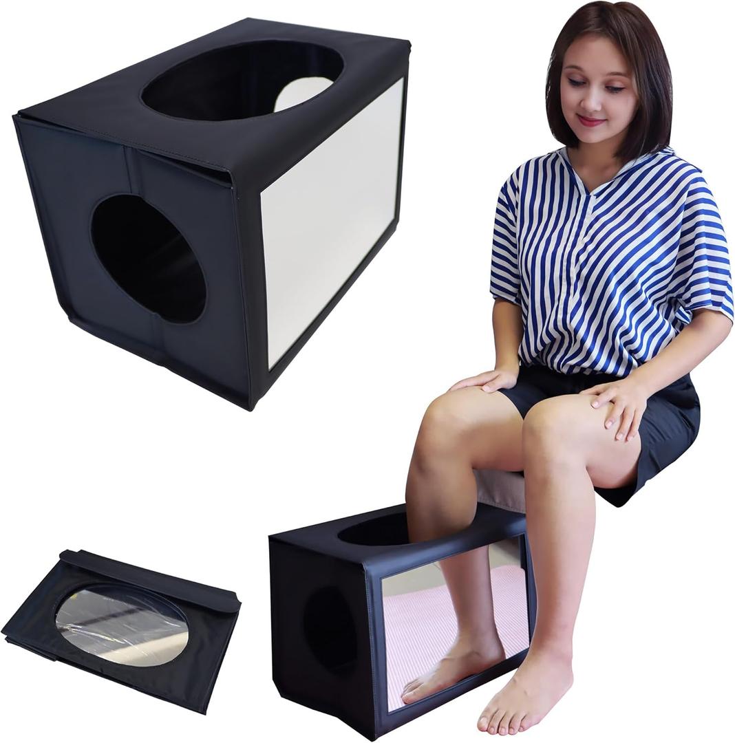 Mirror Therapy for Foot Stroke Recovery - Lightweight & Foldable, for Phantom Limb Pain