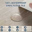 Peel and Stick Floor Tile 54 Sq.Ft (36-Pack) - Self-Adhesive Vinyl Plank Flooring, 6" x 36" Wood Look, Waterproof Easy DIY Tiles for Living Room Bedroom Kitchen (Blanc White)