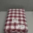 ABCCANOPY 2 Pack Rectangle Polyester Tablecloth 90 x 156 Inch Checkered Indoor Outdoor Stain-Resistant Washable Heavy-Duty Fabric Table Cover Elegant Home Decor Wine Red and White Gingham