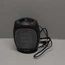 Amazon Basics Oscillating Ceramic Space Heater, Portable Fast Heating Indoor Solution, With Overheat and Tip-Over Protection, Thermostat, 1500W, 7.52"D x 6.34"W x 9.45"H, Black