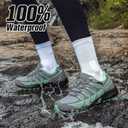 Women's Waterproof Hiking Shoes Lightweight Non-Slip Trails Walking Shoes Outdoor Sneakers, Size 9.5