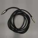 J&D AUX Audio Extension Cable, 3.5mm TRS Male to Female Stereo Adapter, Copper Shell, 6 Feet