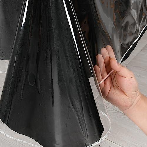 Hiasan Clear Plastic Tablecloth Rectangle - 100% Waterproof Oilproof Stain Resistant Wipeable Transparent Vinyl Table Cloth Protector, 54 x 102 Inch