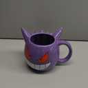 Silver Buffalo Pokemon Ceramic 3D Sculpted Mug Featuring Gengar, 20 Ounces (Purple/Multi)