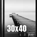 LaVie Home 30x40 Picture Frame 2 pack, Display Pictures 30 x 40 Poster Frame, 30x40 Black Photo Frame with HD Plexiglass, Display Frame for Vertical or Horizontal, Classic Collection