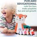 Stuffed Fox Baby - Cute Plush - Huggable Mommy Fox and 4 Adorable Baby Foxes - Multicolored Stuffed Animal for Babies - Perfect as Pillow and Play Companion-Adorable Foxy Family