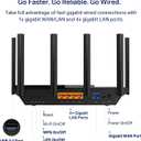 TP-Link AXE5400 Tri-Band WiFi 6E Router (Archer AXE75), 2025 PCMag Editors' Choice, Gigabit Internet for Gaming & Streaming, New 6GHz Band, 160MHz, OneMesh, Quad-Core CPU, VPN & WPA3 Security